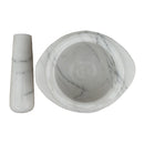 Bianco Carrara White Marble Mortar/Pestle Polished Bianco Carrara White Marble Mortar/Pestle Polished