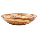 Brown onyx translucent natural stone vessel sink polished d16 h4 SKU EGEBOXPF164 side view Brown onyx translucent natural stone vessel sink polished d16 h4 SKU EGEBOXPF164 side view