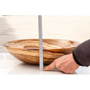 Brown onyx translucent natural stone vessel sink polished d16 h4 SKU EGEBOXPF164 height measure view Brown onyx translucent natural stone vessel sink polished d16 h4 SKU EGEBOXPF164 height measure view