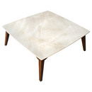 Burdur Beige marble coffee table W40-L40-H14 rectangular wood SKU-MSBB40WL Burdur Beige marble coffee table W40-L40-H14 rectangular wood SKU-MSBB40WL