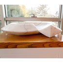 Carrara Marble Helix Shape Sink NTRVS06 Size (W)20" (L)23" (H)4" side view product shot Carrara Marble Helix Shape Sink NTRVS06 Size (W)20" (L)23" (H)4" side view product shot