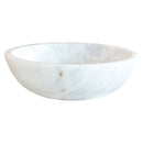 Carrara White Stone Vessel Sink NTRVS33 Size (D)16"(H)6" side view product shot Carrara White Stone Vessel Sink NTRVS33 Size (D)16"(H)6" side view product shot