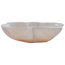 Carrara White flower shape sink size (W)24.5" (L)18" (H)6" SKU-NTRVS03 product shot front view Carrara White flower shape sink size (W)24.5" (L)18" (H)6" SKU-NTRVS03 product shot front view