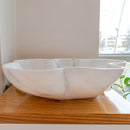 Carrara White flower shape sink size (W)24.5" (L)18" (H)6" SKU-NTRVS03 product shot front view Carrara White flower shape sink size (W)24.5" (L)18" (H)6" SKU-NTRVS03 product shot front view