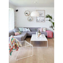 Carrara white marble coffee table 16x32 white paint legs SKU-MSCW24x48WP Coffee table with white legs Carrara white marble coffee table 16x32 white paint legs SKU-MSCW24x48WP Coffee table with white legs