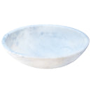 Carrara white marble oval vessel sink NTRSTC04 Size (W)16" (L)21" (H)6" side view product shot Carrara white marble oval vessel sink NTRSTC04 Size (W)16" (L)21" (H)6" side view product shot