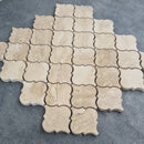 Patara Casablanca Pattern 12" x 12" Honed Travertine Mesh-Mounted Mosaic Tile Patara Casablanca Pattern 12" x 12" Honed Travertine Mesh-Mounted Mosaic Tile