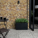 Travertine Gold Split Face Mosaic Tile Travertine Gold Split Face Mosaic Tile