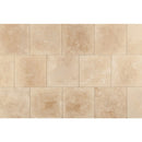 Denizli beige travertine tile surface honed filled size 12"x12" and thickness 3/8" SKU-10071421 product shot Denizli beige travertine tile surface honed filled size 12"x12" and thickness 3/8" SKU-10071421 product shot