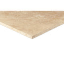 Denizli beige travertine tile surface honed filled size 12"x12" and thickness 3/8" SKU-10071421 product shot Denizli beige travertine tile surface honed filled size 12"x12" and thickness 3/8" SKU-10071421 product shot