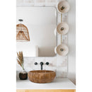 Noce Brown Travertine Natural Stone Vessel Sink Polished (D)16" (H)6" Noce Brown Travertine Natural Stone Vessel Sink Polished (D)16" (H)6"