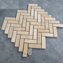 Patara Herringbone 12" x 12" Honed Travertine Mesh-Mounted Mosaic Tile Patara Herringbone 12" x 12" Honed Travertine Mesh-Mounted Mosaic Tile