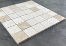 Vanilla Beige Marble 2"x2" Honed on 12" x 12" Mesh Mosaic Tile Vanilla Beige Marble 2"x2" Honed on 12" x 12" Mesh Mosaic Tile