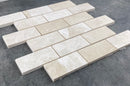 Vanilla Beige Marble 2"x4" Brick Honed on 12" x 12" Mesh Mosaic Tile Vanilla Beige Marble 2"x4" Brick Honed on 12" x 12" Mesh Mosaic Tile