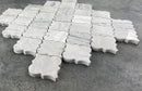 Solto White Marble Casablanca on 12" x 12" Mesh Mosaic Tile Solto White Marble Casablanca on 12" x 12" Mesh Mosaic Tile