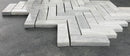 Solto White 1"x3" Herringbone on 12" x 12" Mesh Marble Mosaic Tile Solto White 1"x3" Herringbone on 12" x 12" Mesh Marble Mosaic Tile