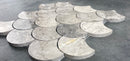 Silver Shadow Marble Laguna on 12" x 12" Mesh Mosaic Tile Silver Shadow Marble Laguna on 12" x 12" Mesh Mosaic Tile