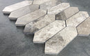 Silver Shadow Marble Strada Design on 12" x 12" Mesh Mosaic Tile Silver Shadow Marble Strada Design on 12" x 12" Mesh Mosaic Tile