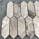 Silver Shadow Marble Strada Design on 12" x 12" Mesh Mosaic Tile Silver Shadow Marble Strada Design on 12" x 12" Mesh Mosaic Tile