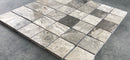 Silver Shadow Marble 2"x2" Honed on 12" x 12" Mesh Mosaic Tile Silver Shadow Marble 2"x2" Honed on 12" x 12" Mesh Mosaic Tile