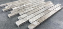 Silver Shadow Marble Liner on 12" x 12" Mesh Mosaic Tile Silver Shadow Marble Liner on 12" x 12" Mesh Mosaic Tile