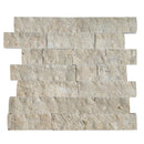 Ivory Light 4"xFree Length Split-face Natural Travertine Wall Tile top view Ivory Light 4"xFree Length Split-face Natural Travertine Wall Tile top view