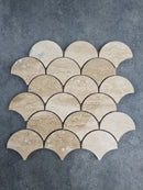 Patara Laguna Pattern 12" x 12" Honed Travertine Mesh-Mounted Mosaic Tile Patara Laguna Pattern 12" x 12" Honed Travertine Mesh-Mounted Mosaic Tile