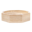 Light Beige Travertine Octagon Natural Stone Vessel Sink Polished D16 H5 SKU-EGELBTOP166 product shot front view Light Beige Travertine Octagon Natural Stone Vessel Sink Polished D16 H5 SKU-EGELBTOP166 product shot front view