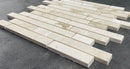 Shell Stone Limestone Stripe Liner on 12" x 12" Mesh Mosaic Tile Shell Stone Limestone Stripe Liner on 12" x 12" Mesh Mosaic Tile