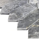 Luna sky marble mosaic strada on 12"x12" mesh brick honed SKU-HSLSSTRBMOSH Close view Luna sky marble mosaic strada on 12"x12" mesh brick honed SKU-HSLSSTRBMOSH Close view
