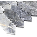 Luna sky marble mosaic strada on 12"x12" mesh brick honed SKU-HSLSSTRBMOSH Corner view of stones Luna sky marble mosaic strada on 12"x12" mesh brick honed SKU-HSLSSTRBMOSH Corner view of stones