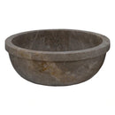 Maya Grey Marble drop in self rimming polished sink D16 H6 SKU-YEDSIM02 product shot front view Maya Grey Marble drop in self rimming polished sink D16 H6 SKU-YEDSIM02 product shot front view