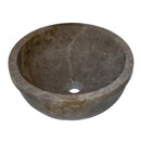 Maya Grey Marble drop in self rimming polished sink D16 H6 SKU-YEDSIM02 product shot angle view Maya Grey Marble drop in self rimming polished sink D16 H6 SKU-YEDSIM02 product shot angle view