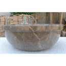 Maya Grey Marble drop in self rimming polished sink D16 H6 SKU-YEDSIM02 product shot front view Maya Grey Marble drop in self rimming polished sink D16 H6 SKU-YEDSIM02 product shot front view