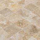 Mina rustic travertine tile surface honed filled SKU-10071430 Close-up shot of product. Mina rustic travertine tile surface honed filled SKU-10071430 Close-up shot of product.