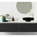 Natural Stone Toros Black Marble Above Counter Vessel Sink Polished (D)16" (H)6" Natural Stone Toros Black Marble Above Counter Vessel Sink Polished (D)16" (H)6"