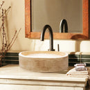Natural Stone Classic Travertine Vessel Sink SKU-20020029 bathroom view Natural Stone Classic Travertine Vessel Sink SKU-20020029 bathroom view