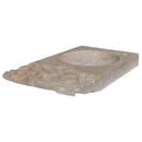 Stone Travertine Troia Light Above Counter Sink  front view Stone Travertine Troia Light Above Counter Sink  front view