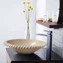 Natural Stone Champagne LimeStone Vessel Sink SKU-20020054 overcounter scene Natural Stone Champagne LimeStone Vessel Sink SKU-20020054 overcounter scene