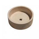 Natural Stone Classic Travertine Vessel Sink SKU-20020029 on white background Natural Stone Classic Travertine Vessel Sink SKU-20020029 on white background