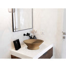 Natural Stone Classic Travertine Vessel Sink, Available size in 16.5"x5.9" SKU-20020024 room scene Natural Stone Classic Travertine Vessel Sink, Available size in 16.5"x5.9" SKU-20020024 room scene