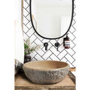 Natural Stone Dragon Split Face Travertine (D)16" (H)6" SKU-20020019  bathroom scene Natural Stone Dragon Split Face Travertine (D)16" (H)6" SKU-20020019  bathroom scene