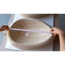 Natural Stone Drop Shape Travertine Sink  (W)14" (L)20" (H)4.7" Natural Stone Drop Shape Travertine Sink  (W)14" (L)20" (H)4.7"