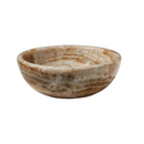 Natural Stone Honey Onyx Vessel Sink (D)16" (H)6" SKU- 20020018 on white background Natural Stone Honey Onyx Vessel Sink (D)16" (H)6" SKU- 20020018 on white background