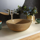 Natural Stone Light Travertine Vessel Sink SKU-20020030 room scene Natural Stone Light Travertine Vessel Sink SKU-20020030 room scene