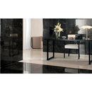 Nero Marquina Black Marble Tile Polished size 12x24 SKU-40102006 installed on dining room  floor and wall Nero Marquina Black Marble Tile Polished size 12x24 SKU-40102006 installed on dining room  floor and wall