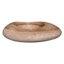 Noce Brown Travertine Natural Stone Kayak Sink SKU-NTRSTC21 Size (W)23" (L)16" (H)6" product shot front view Noce Brown Travertine Natural Stone Kayak Sink SKU-NTRSTC21 Size (W)23" (L)16" (H)6" product shot front view