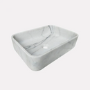 White Calacatta Marble Rectangular Sink Polished (W)12" (L)18" (H)6" White Calacatta Marble Rectangular Sink Polished (W)12" (L)18" (H)6"