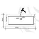 Seagrass Rustic Limestone Rectangular Vessel Sink Honed Hand chiseled (W)18"-(L)21.4" (H)4" SKU-NTRSTC33 product technical drawing Seagrass Rustic Limestone Rectangular Vessel Sink Honed Hand chiseled (W)18"-(L)21.4" (H)4" SKU-NTRSTC33 product technical drawing