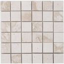 Shell Stone Limestone 2"x2" Honed on 12" x 12" Mesh Mosaic Tile SKU-HSSS2x2BMOSH mesh view Shell Stone Limestone 2"x2" Honed on 12" x 12" Mesh Mosaic Tile SKU-HSSS2x2BMOSH mesh view